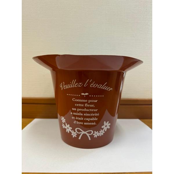 【傷・汚れ・へこみあり・在庫限り】50%OFF　プラポット　L　ブラウン　4号　プラスチックの鉢　プランター　軽い　ガーデニング　直径20.5*高さ15cm
