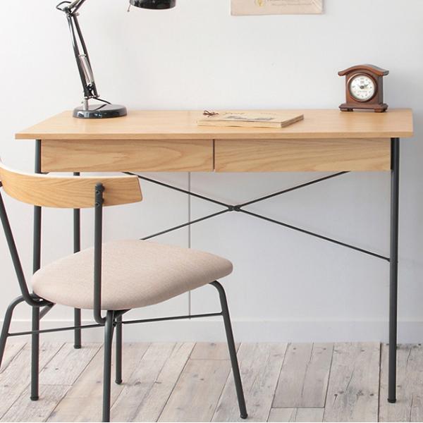デスク 幅100 おしゃれ 北欧 anthem アンセム ナチュラル : Nester