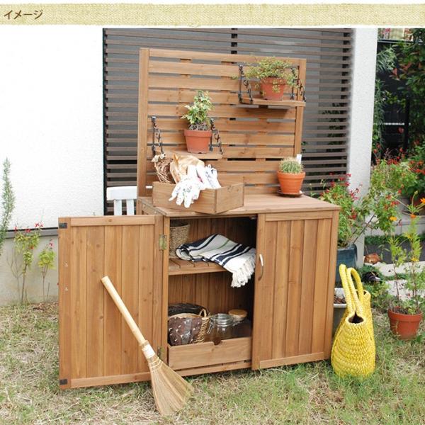 ガーデンフェンス 屋外 物置 ベランダ 作業台 おしゃれ 収納 木製フェンス付き収納庫 W80 Buyee Buyee Japanese Proxy Service Buy From Japan Bot Online
