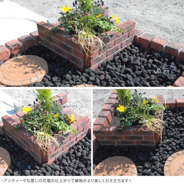 花壇 レンガ 仕切り コンクリート 土留め ガーデニング 簡単 置くだけ 囲い 欧風 花壇ブロック レンガ調ボーダー コーナー 4個セット Dejapan เสนอราคาและซ อญ ป นท ม ค านายหน า 0