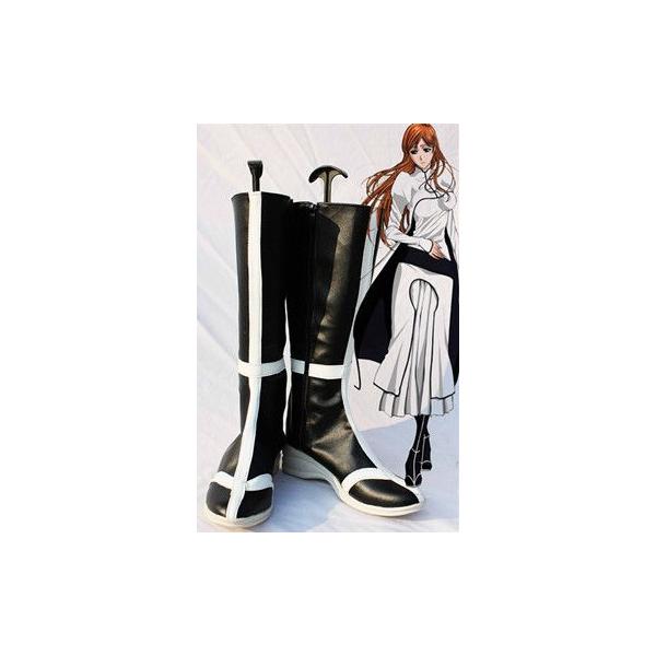 コスプレ靴  ゲーム キャラ 死神 ジャンプ BLEACH 井上織姫 コスプレブーツm1079