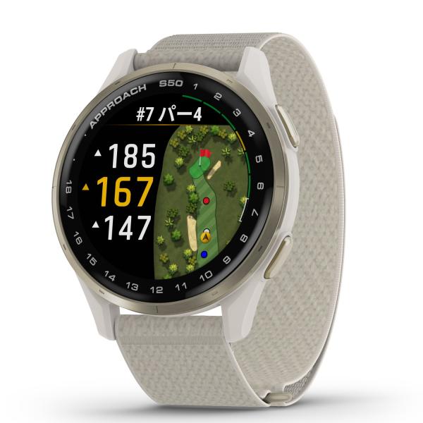 GARMIN ガーミン(GARMIN) Approach S50 Ivory ゴルフGPSウォッチ GARMIN ガーミン(GARMIN) Approach S50 Ivory ゴルフGPSウォッチ