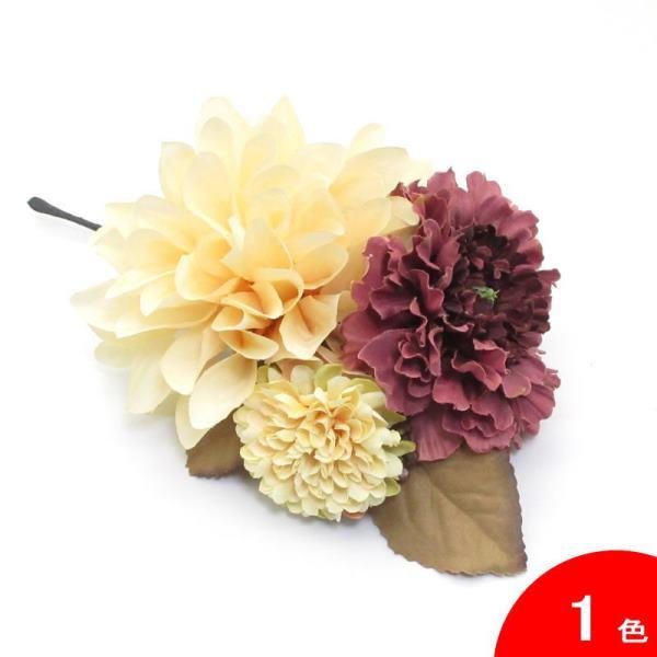 (フラメンコ　ダンス　花　髪飾り　フローレス　コサージュ　花飾り）