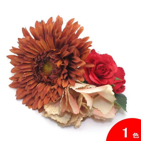 (フラメンコ　ダンス　花　髪飾り　フローレス　コサージュ　花飾り）