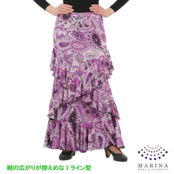 [スペイン直輸入](フラメンコ　ベリー　バレエ　衣装　ファルダ　スカート）