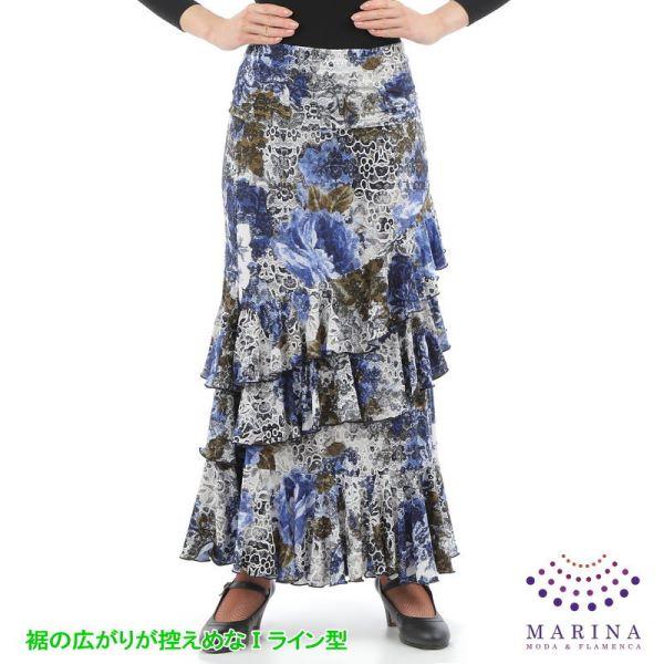 [スペイン直輸入](フラメンコ　ベリー　バレエ　衣装　ファルダ　スカート）