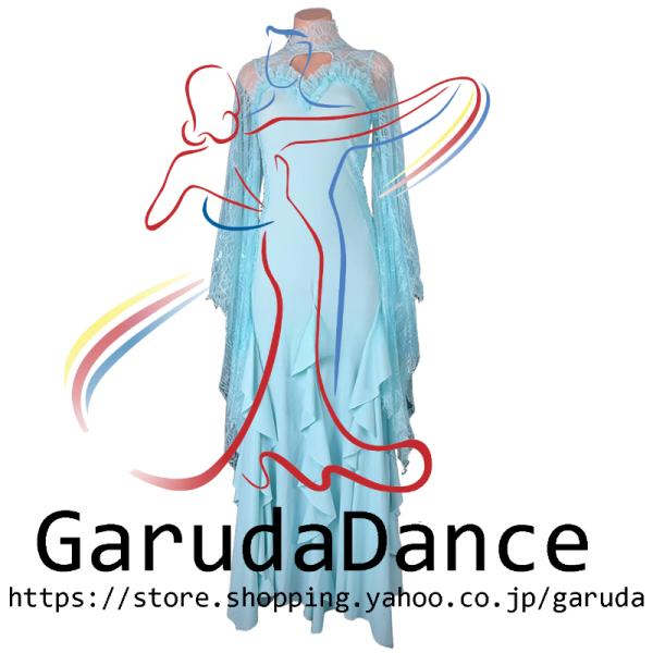 Garuda SHOP　レディース社交ダンス衣装　モダンドレス　ダンス練習ドレス　大きいサイズ　スタンダードドレス　セミオーダー可　品番11938