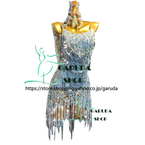Garuda SHOP レディース社交ダンス衣装 競技ドレス ラテンドレス 高級