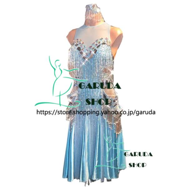 Garuda SHOP レディース社交ダンス衣装 競技ドレス ラテンドレス 高級