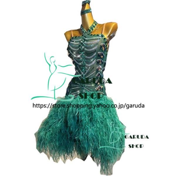Garuda SHOP レディース社交ダンス衣装 競技ドレス ラテンドレス 高級