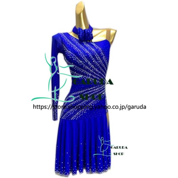 Garuda SHOP レディース社交ダンス衣装 競技ドレス ラテンドレス 高級