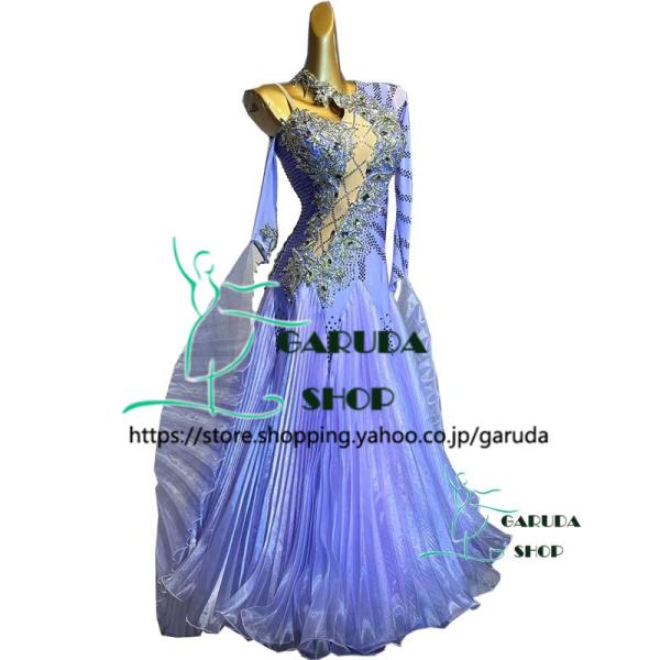 Garuda SHOP レディース社交ダンス衣装 競技ドレス ワルツドレス高級品