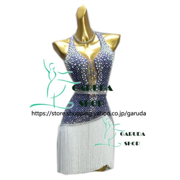 Garuda SHOP レディース社交ダンス衣装 競技ドレス ラテンドレス 高級