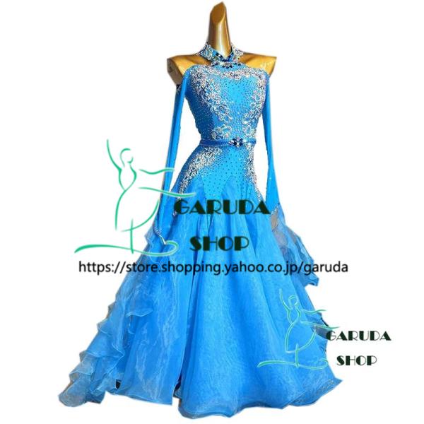 Garuda SHOP レディース社交ダンス衣装 競技ドレス ワルツドレス