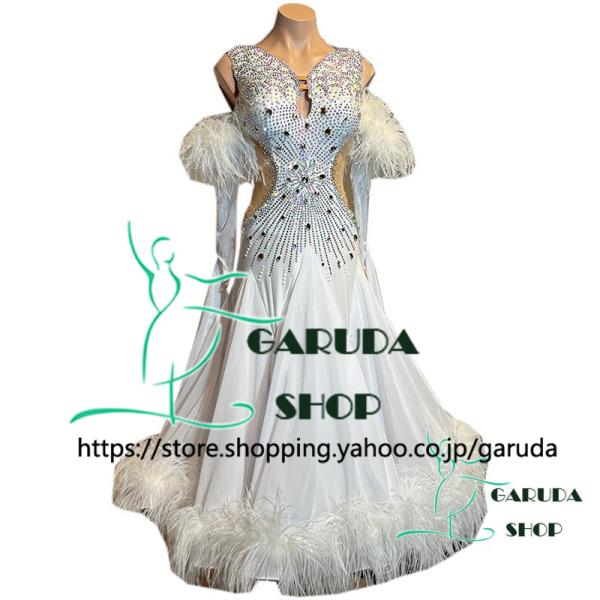 Garuda SHOP レディース社交ダンス衣装 競技ドレス ワルツドレス高級品