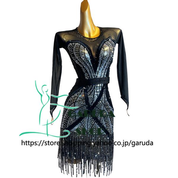Garuda SHOP レディース社交ダンス衣装 競技ドレス ラテンドレス 高級