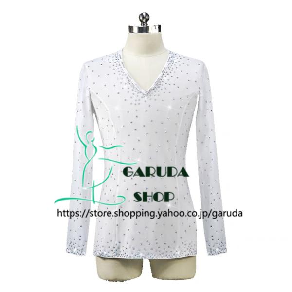Garuda SHOP　メンズ用社交ダンス衣装　競技発表会用演出服　トップス　セミオーダー可　品番6717