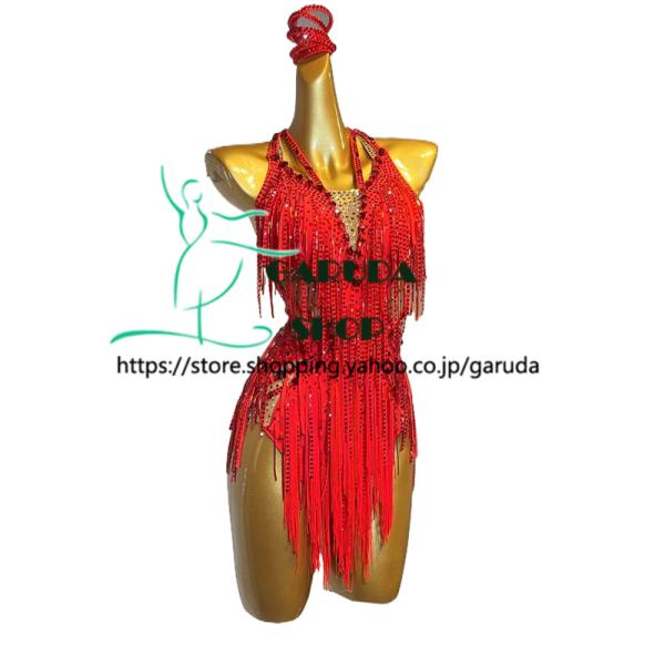 Garuda SHOP レディース社交ダンス衣装 競技ドレス ラテンドレス