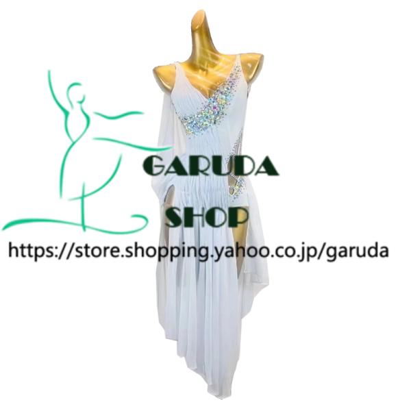 Garuda SHOP　社交ダンス高級衣装　ダンスドレス　セミオーダードレス　ラテン競技高級ドレス パーティードレス　ラテン衣装 　2色　 品番7323