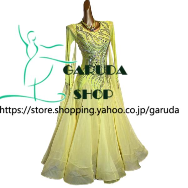 Garuda SHOP レディース社交ダンス衣装 競技ドレス モダンドレス