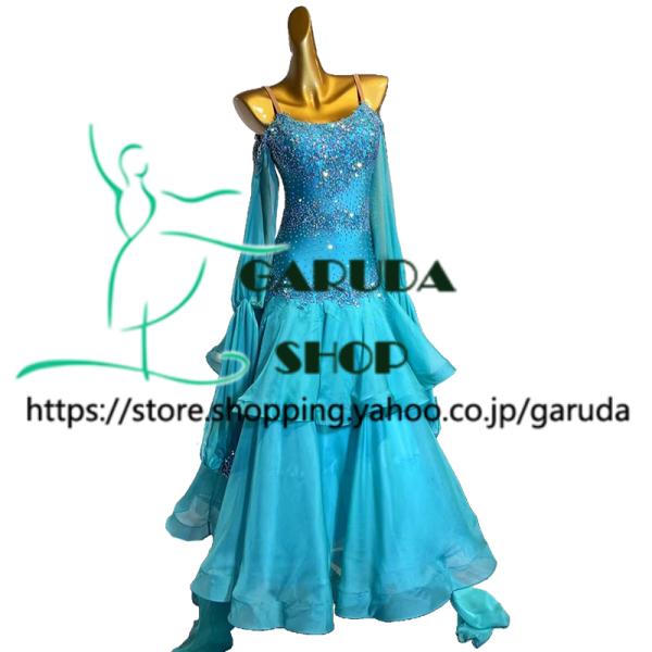 Garuda SHOP レディース社交ダンス衣装 競技ドレス モダンドレス高級