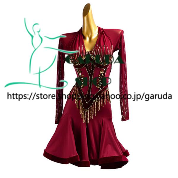Garuda SHOP 社交ダンス高級衣装 ダンスドレス セミオーダードレス