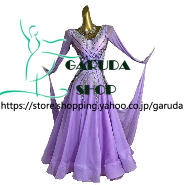 Garuda SHOP レディース社交ダンス衣装 競技ドレス モダンドレス高級
