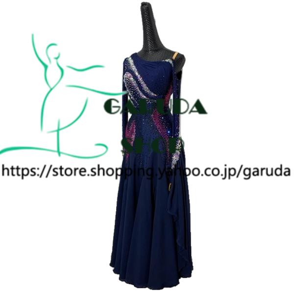 Garuda SHOP レディース社交ダンス衣装 競技ドレス モダンドレス高級