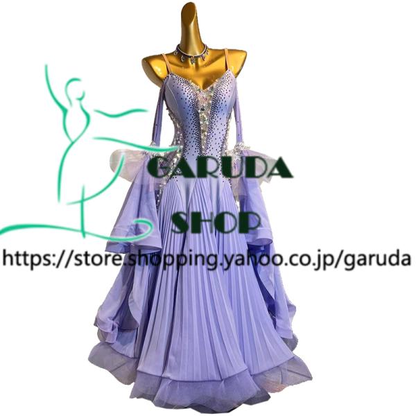Garuda SHOP レディース社交ダンス衣装 競技ドレス モダンドレス高級