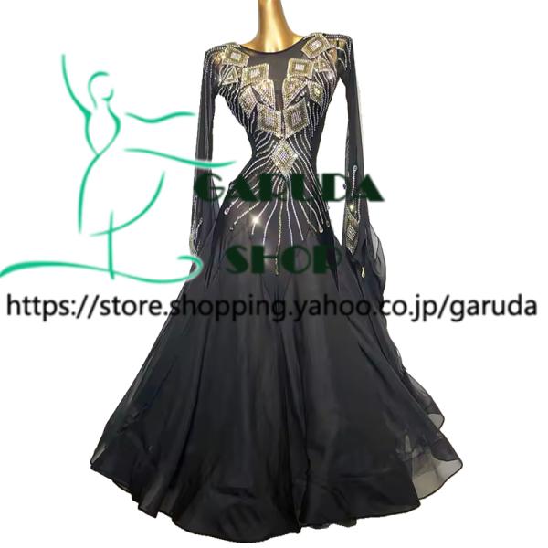 Garuda SHOP レディース社交ダンス衣装 競技ドレス モダンドレス