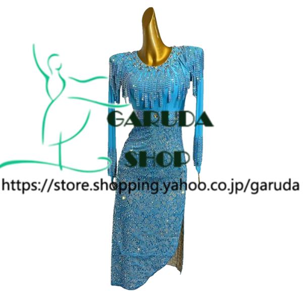 Garuda SHOP 社交ダンス高級衣装 セミオーダードレス ラテン競技高級