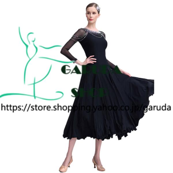 Garuda SHOP レディース社交ダンス衣装 モダンドレス パーティードレス