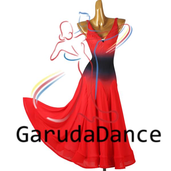 Garuda SHOP レディース社交ダンス衣装 ダンスドレス サイズ調整可能