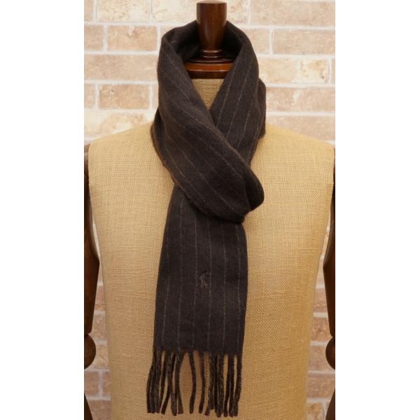 イタリア製 ポロラルフローレン スカーフ シルク ブラウン ペイズリー ストール イタリア製 ポロラルフローレン スカーフ シルク ブラウン