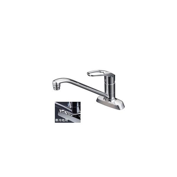 KVK 流し台用シングルレバー式混合栓 KM5081T (水栓金具) 価格 KVK 流し台用シングルレバー式混合栓 KM5081T (水栓金具) 価格
