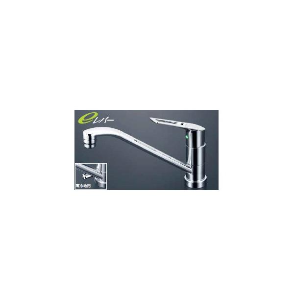 <em>KVK水栓金具</em>キッチン水栓 KM5011TV8EC/KM5011ZTV8EC 流し台用シングルレバー式混合栓 吐水口回転規制80度 e