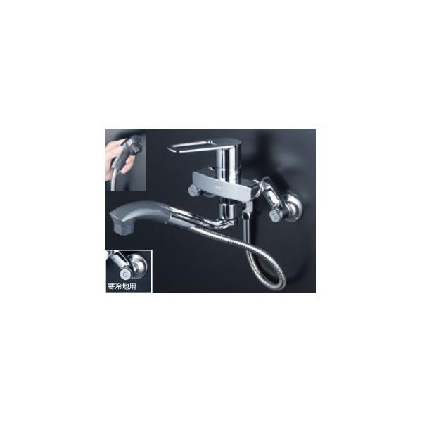 KVK シングルレバー式シャワー付混合栓 FSK110KSFT (水栓金具 KVK シングルレバー式シャワー付混合栓 FSK110KSFT (水栓金具