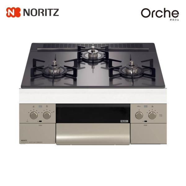 ノーリツ ビルトインコンロ N3WU3PWASQSTEC Orche オルシェ 60cm幅