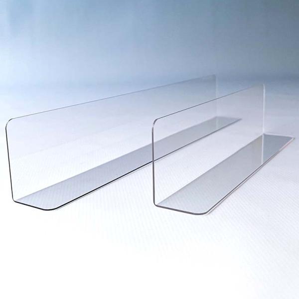 ペット樹脂仕切板100枚入り割れにくい樹脂製。売場商品陳列の他、引き出しの整理整頓などにも。●サイズ幅200mm×奥行30ｍｍ×高さ50ｍｍ1ｍｍ厚-----------【関連ワード】ペット樹脂　Ｌ型　仕切板　店舗　什器　備品　スーパー　売...