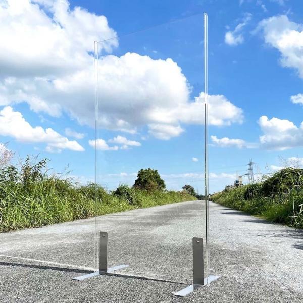 大型フロアスタンド型アクリルパーテーション90cm×180cm