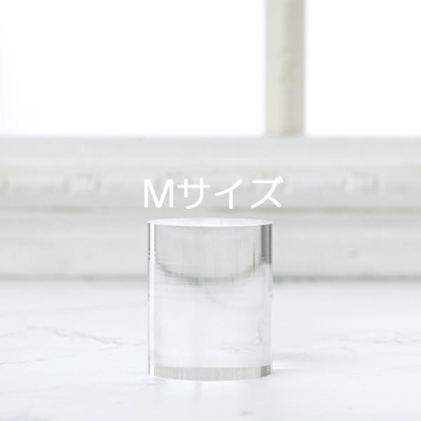 アクリル円柱ディスプレイ ＜トールタイプ＞Mサイズ : アクリル
