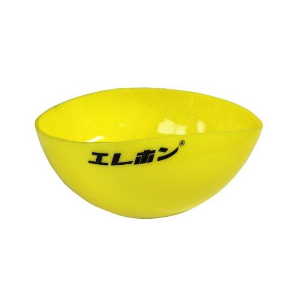 止水材、モルタル等を手で練る際に使用する半球型の容器です。［ゴムマリ モルタル 水練り 止水材 ゴム製 撹拌］