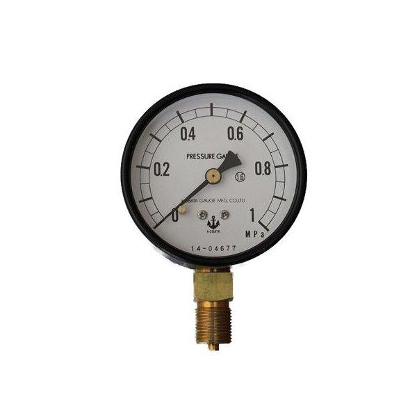 木幡計器製作所 圧力計 φ75/A型 AT 3/8 75 (0-1.0MPa) : 工事資材通販