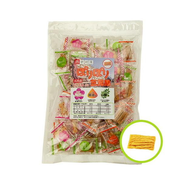 熱中症対策　ぽりぽり三兄弟（寒干大根） 240g（梅酢味・醤油味・山椒味）