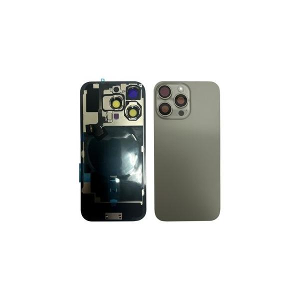iPhone 16Pro バックガラス 互換品 ロゴ無し レンズ ＆ MagSafe 付き 