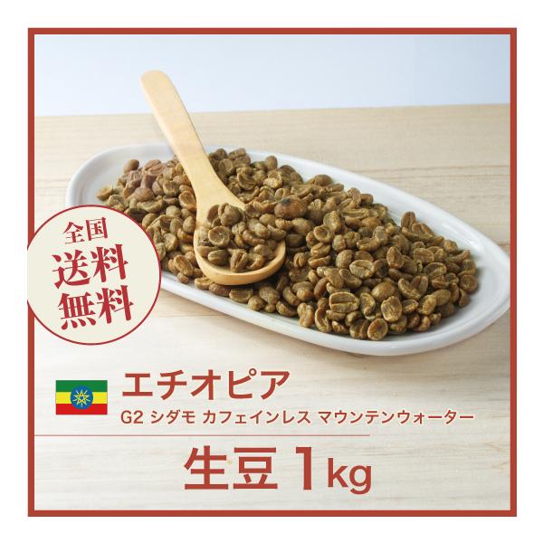 コーヒー 生豆 カフェインレスエチオピア G2 シダモ マウンテン