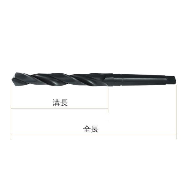 13.3mm MT1 HSS モールステーパーシャンク ドリルビット GAVAN