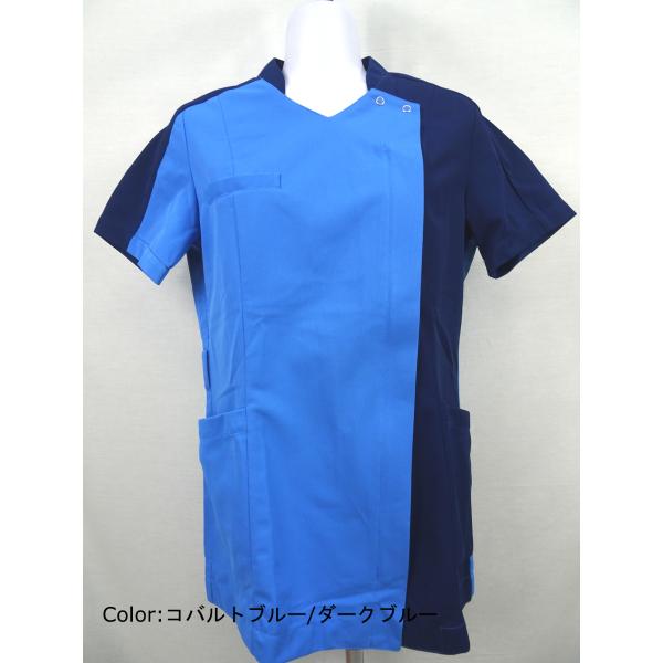 ●メーカー：住商モンブラン●品番：73-2233●商品名：レディススクラブ●カラー：コバルトブルー/ダークブルー●サイズ : ・S(着丈:68 バスト:94 裄丈:39)・M(着丈:69 バスト:98 裄丈:40.5)・L(着丈:70 バス...