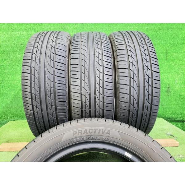 ranji 2022製　PRACTIVA 165/55R14 4本セット イエローハット 夏タイヤ 4本セット PRACTIVA 165/55R14 2022年 7分山