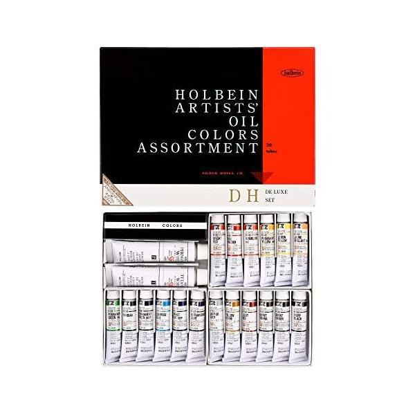 HOC DHセット 20ml×18色+50ml パーマネントホワイトSP・チタニウムホワイトSP ホルベイン油絵具 B903